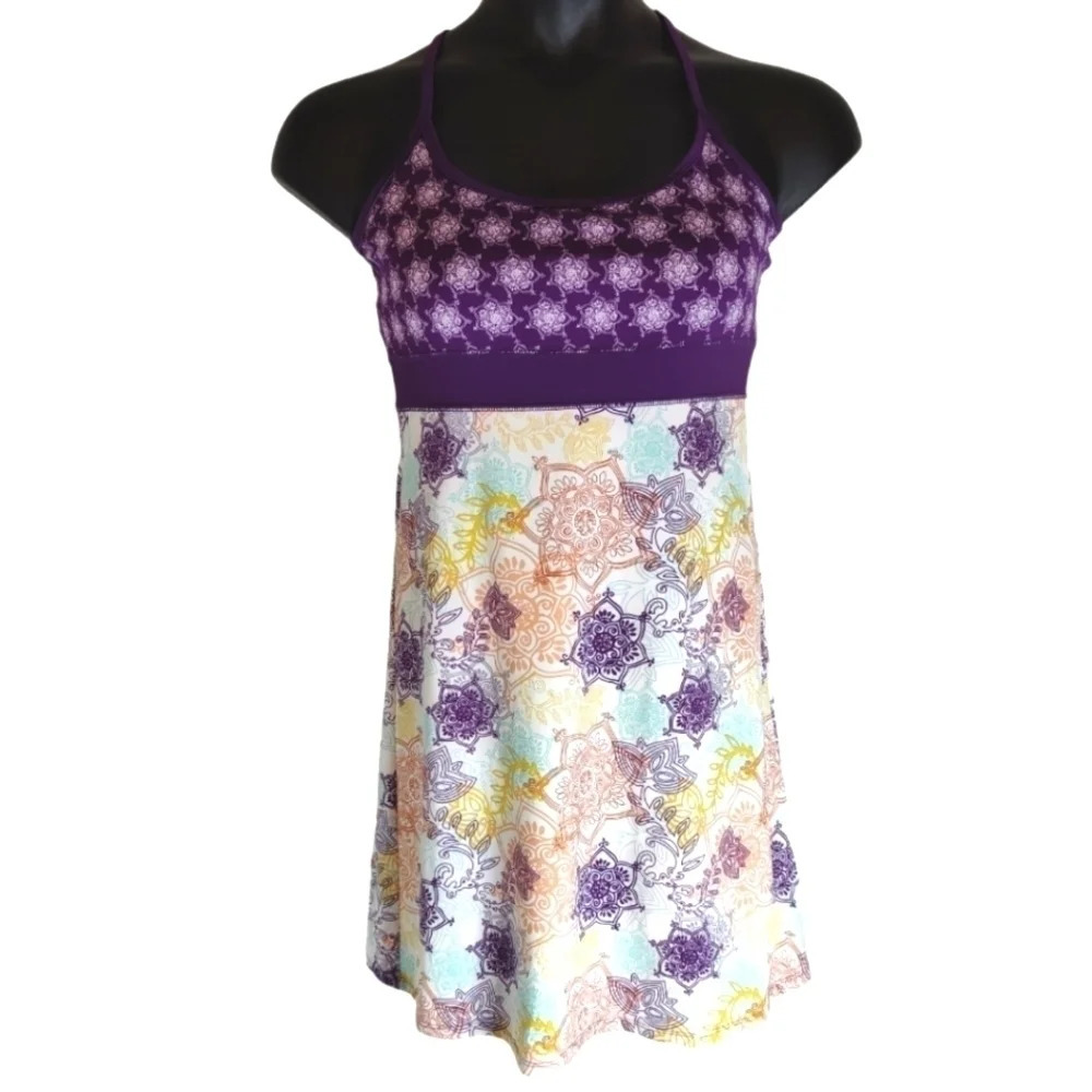 Lola Vibrant Purple and Multicolor Swim Coverup